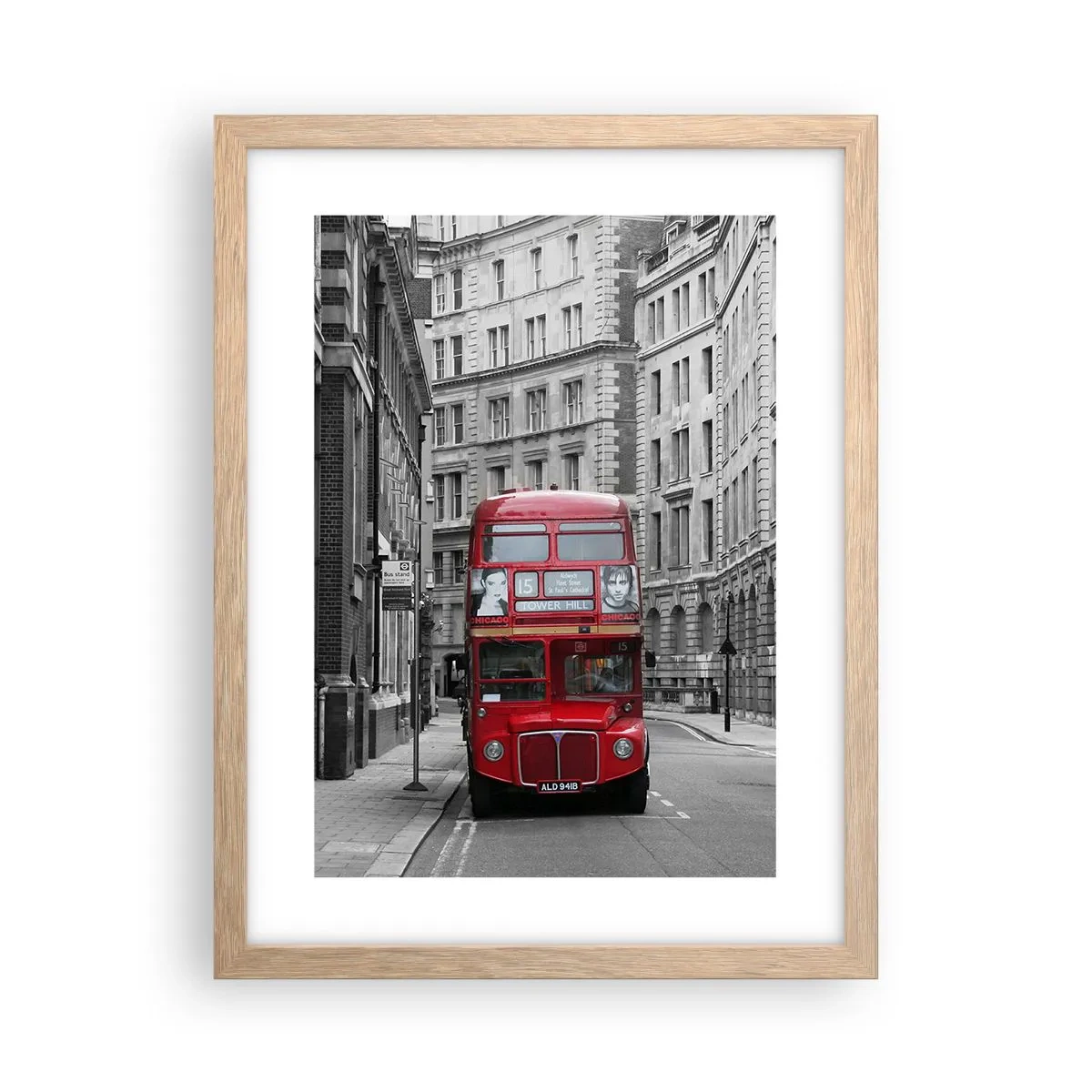 Plakát v rámu světlý dub - Všednost nemusí být šedá - 30x40 cm