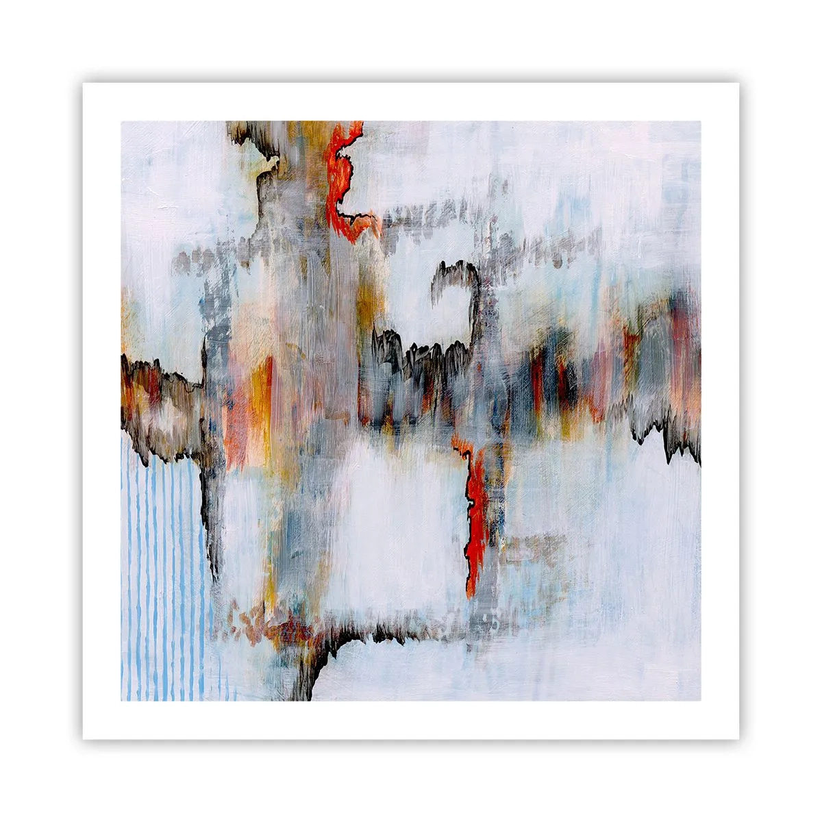Plakát - Klackem po vodě - 60x60 cm