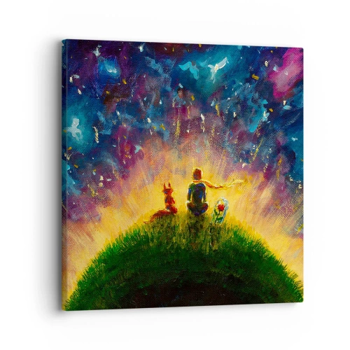 Obraz na plátně - Láska a přátelství - celý svět - 30x30 cm