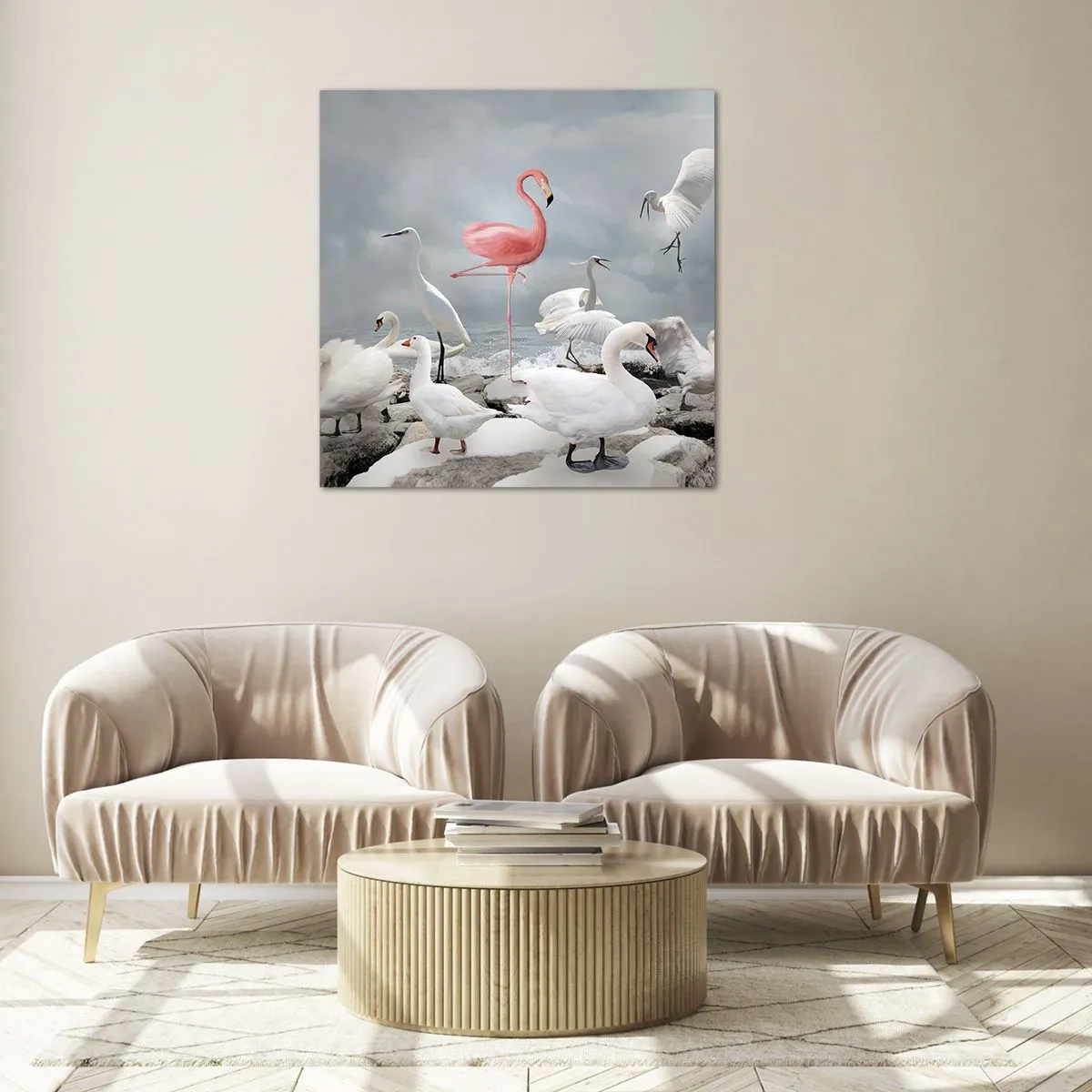 Obraz na skle - Kde jsem se tu vzal? - 60x60 cm