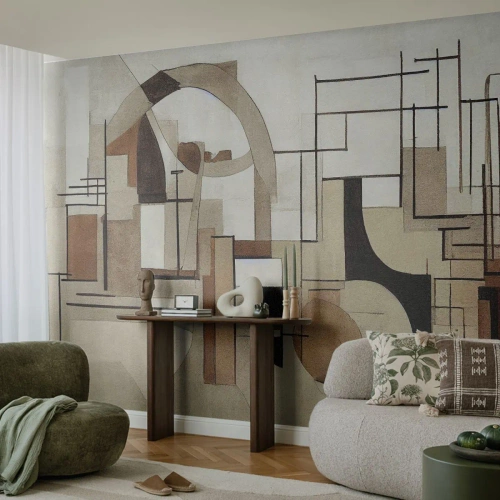 Fototapeta na míru Samolepicí Deluxe Sticker - Městská krajina 2.0 - Abstrakce, Kus, Tvary