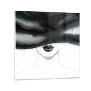 Obraz na skle - Smyslná záhada - 30x30 cm