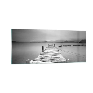 Obraz na skle - Za horami, za moři - 100x40 cm