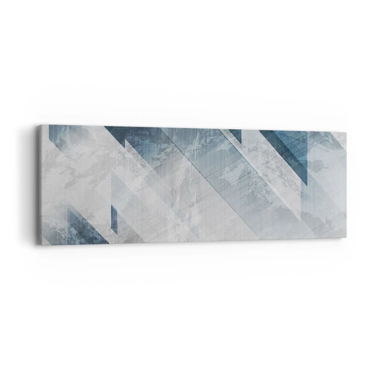 Obraz na plátně - Prostorová kompozice – pohyb šedé - 90x30 cm