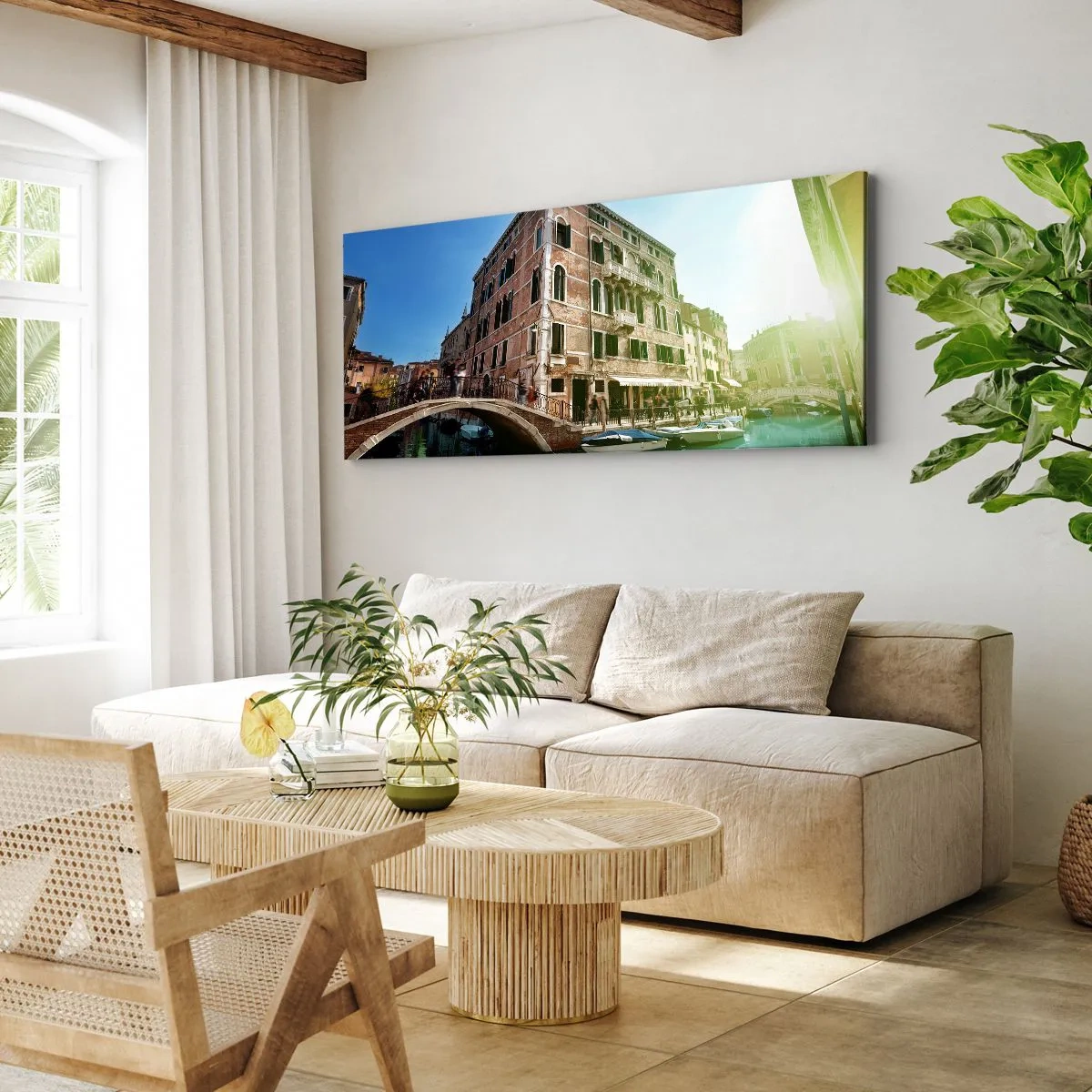 Obraz na plátně - Benátky - Amore Mio - 140x50 cm