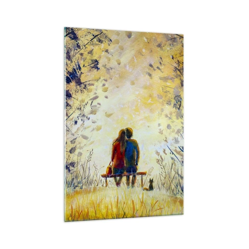 Obraz na skle - Magický okamžik - 70x100 cm