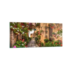 Obraz na skle - Italské zákoutí - 120x50 cm