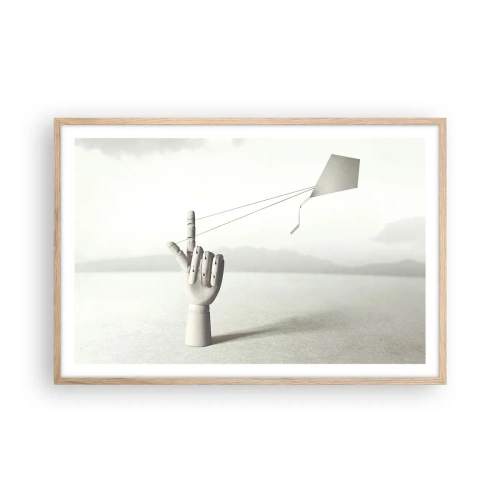 Plakát v rámu světlý dub - Výzva - 91x61 cm