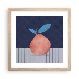 Plakát v rámu světlý dub - Konvexita a rovina - 40x40 cm