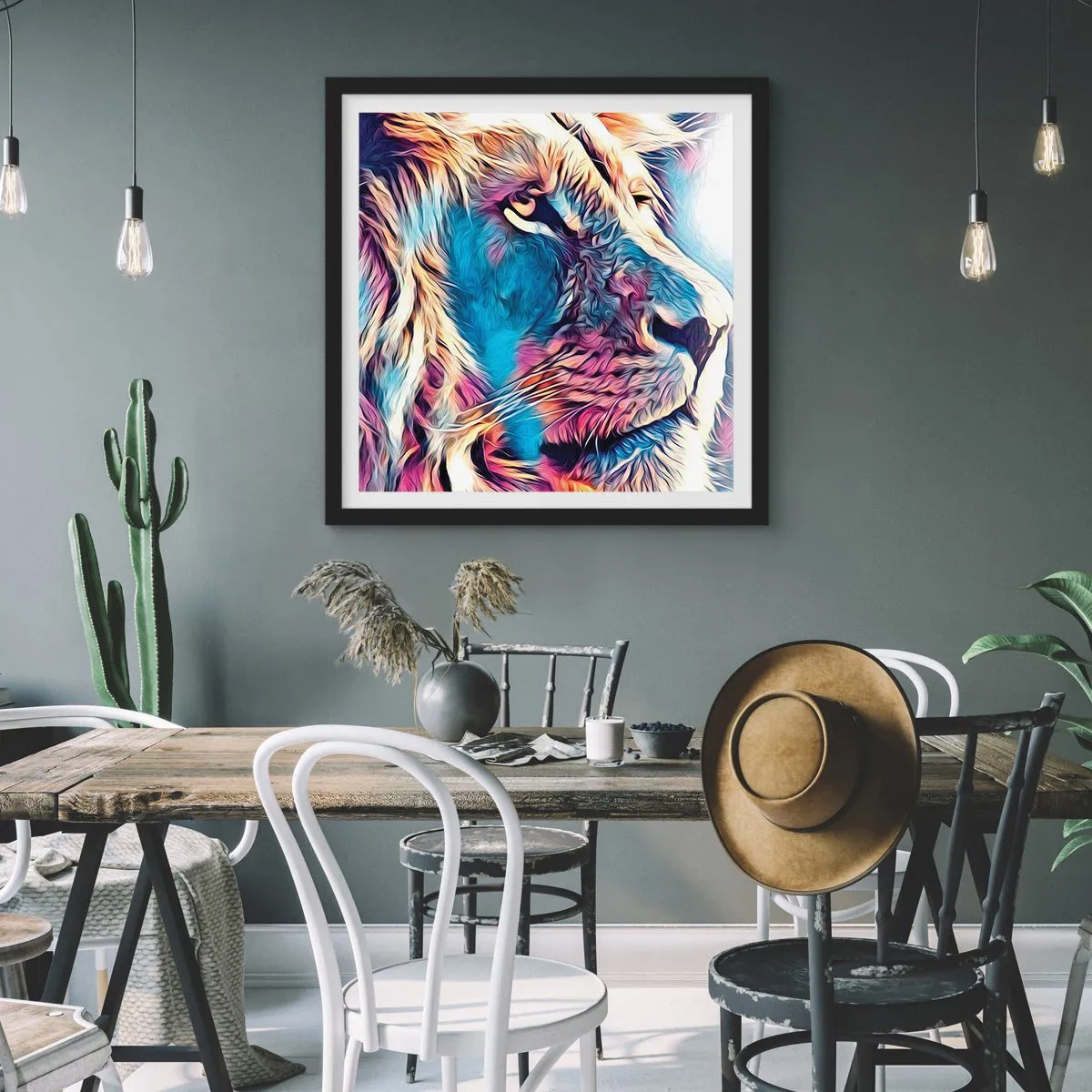 Plakát v černém rámu - Moudrost přírody - 60x60 cm