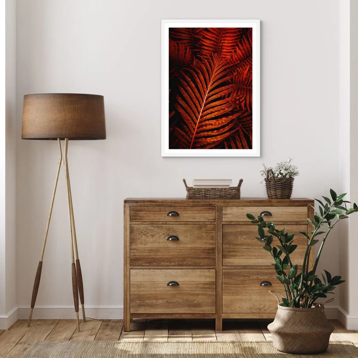 Plakát v bílém rámu - Žár života - 70x100 cm