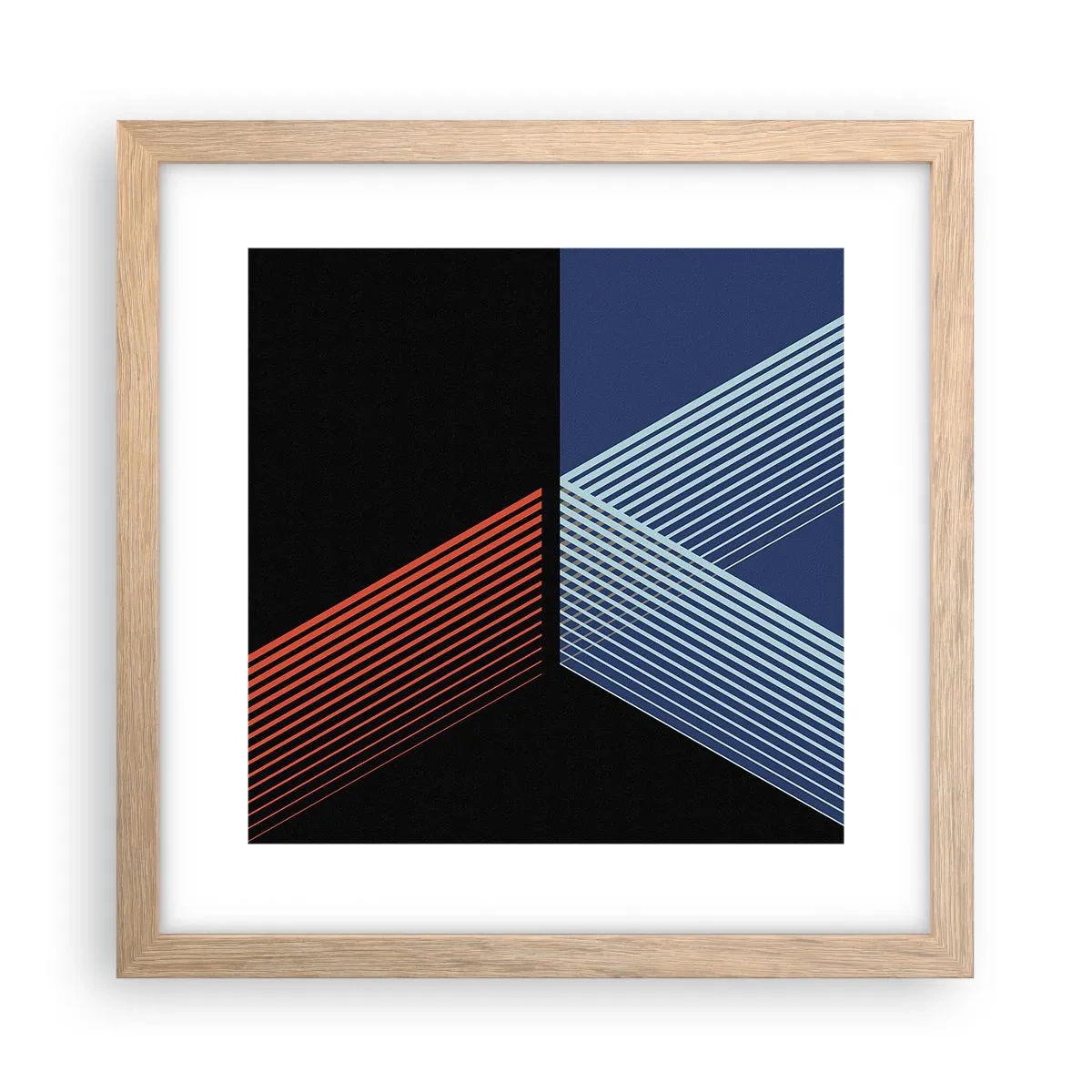 Plakát v rámu světlý dub - Jednoduchý příběh - 30x30 cm