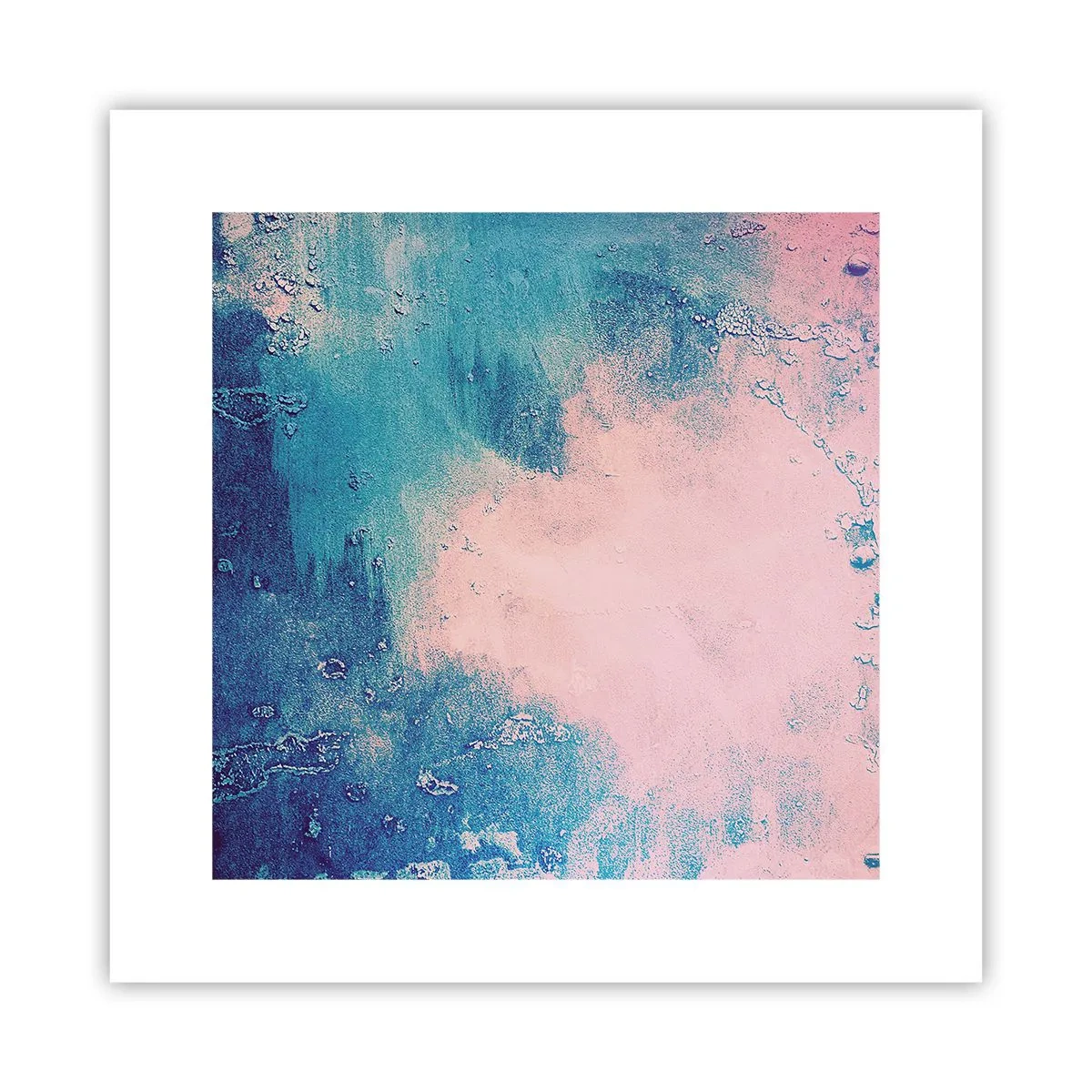 Plakát - Modrá objetí - 30x30 cm