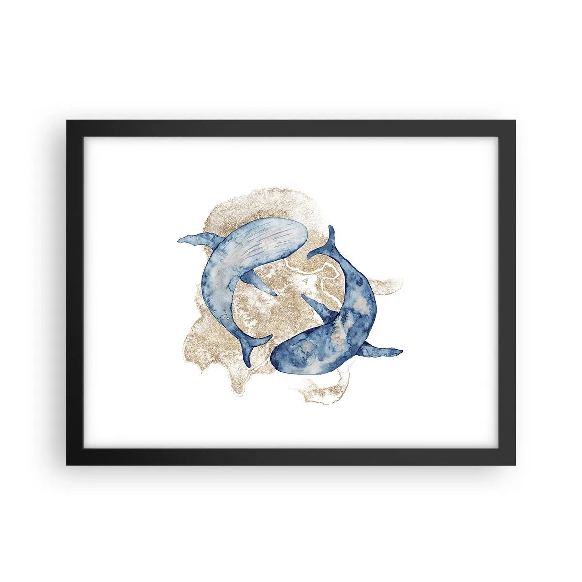 Plakát v černém rámu - Přátelství nebo láska? - 40x30 cm