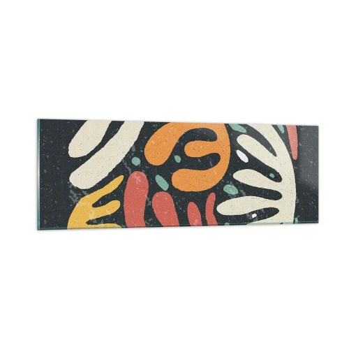 Obraz na skle - Kompozice – hned tě chytím - 90x30 cm