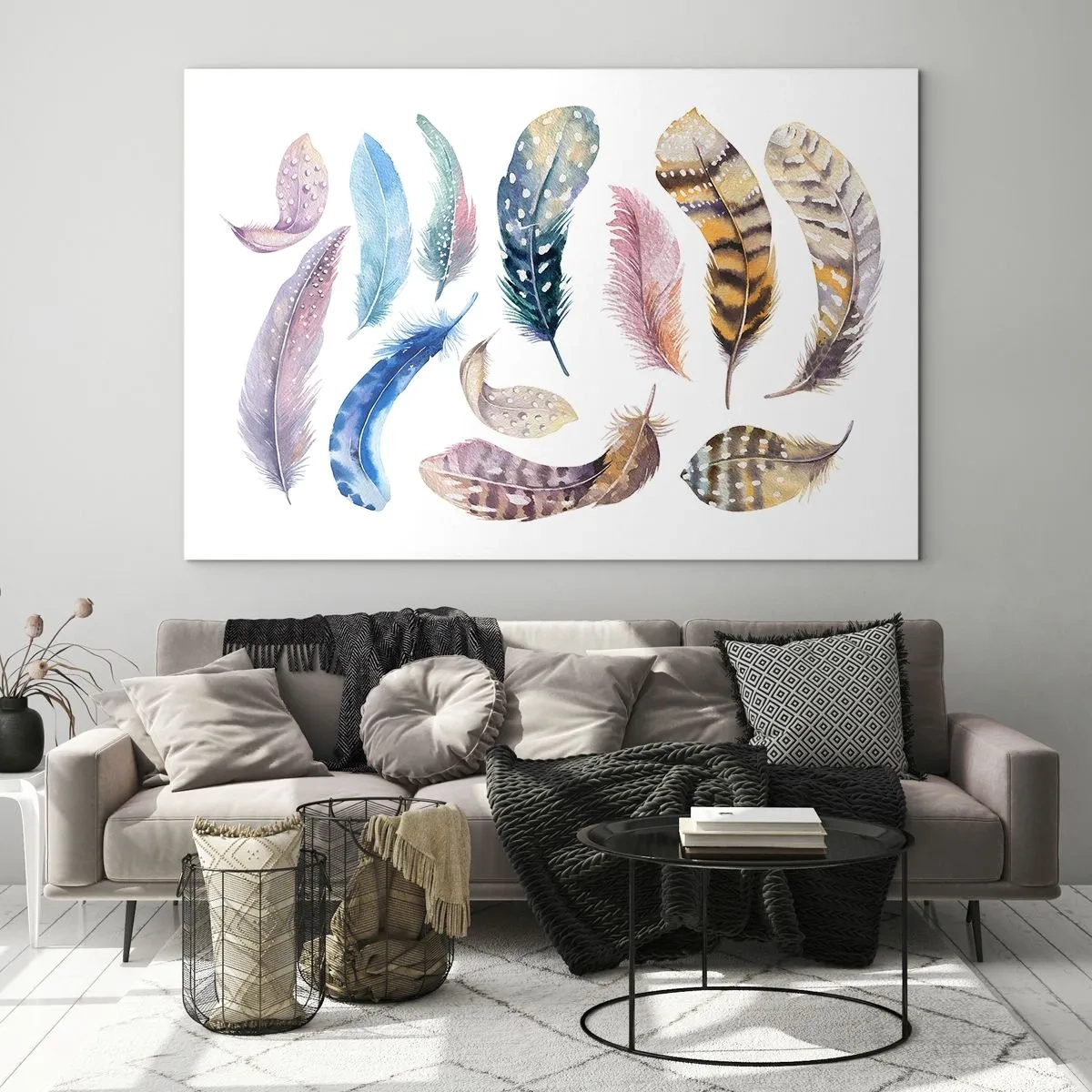 Obraz na skle - Lehké, strakaté a vícebarevné - 120x80 cm