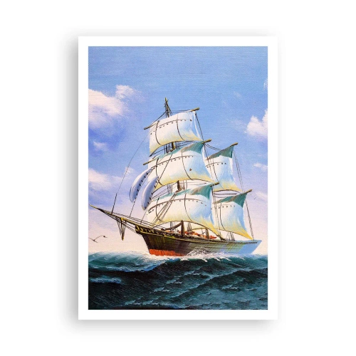 Plakát - Hrdě s větrem - 70x100 cm