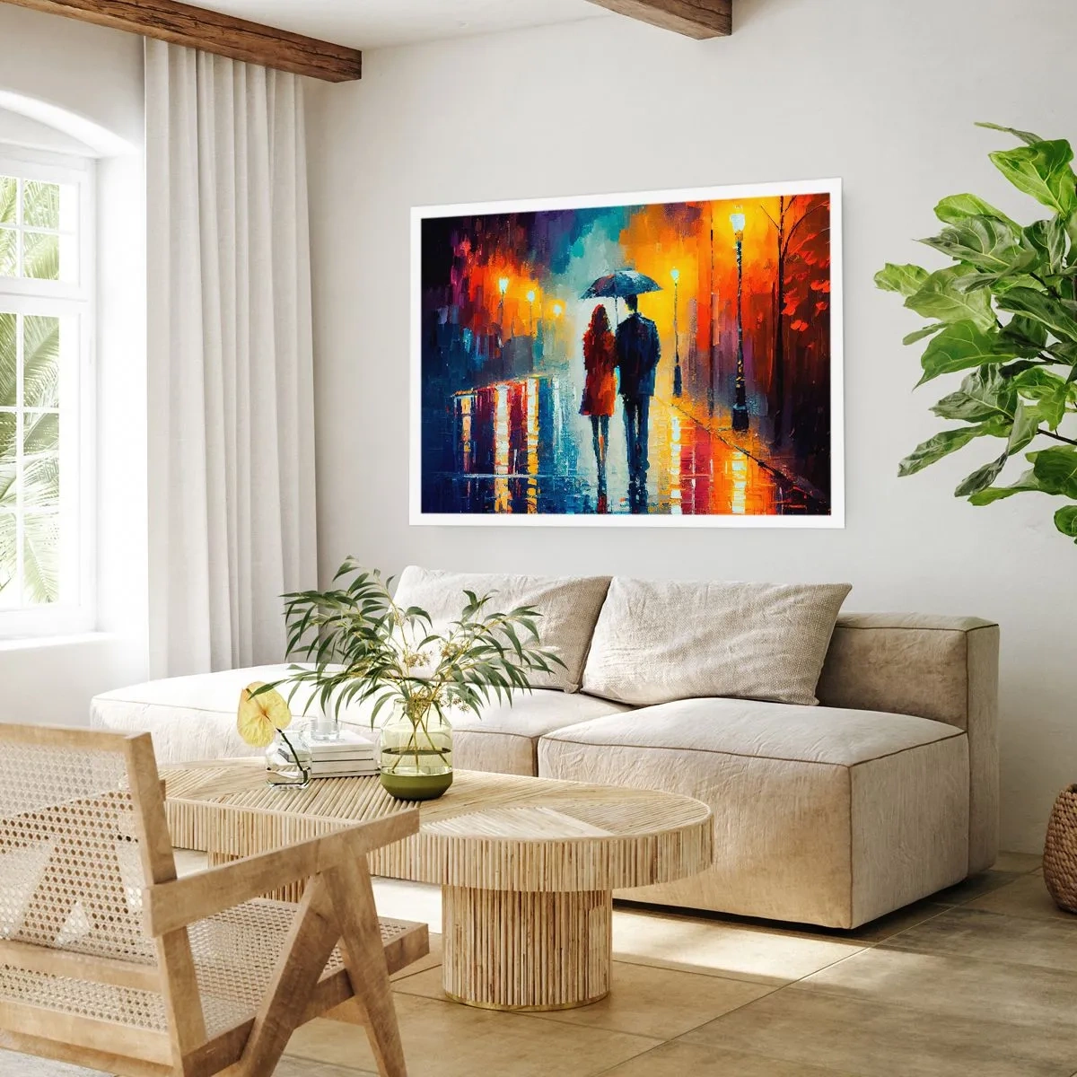 Plakát - Spolu – barevná noc - 91x61 cm
