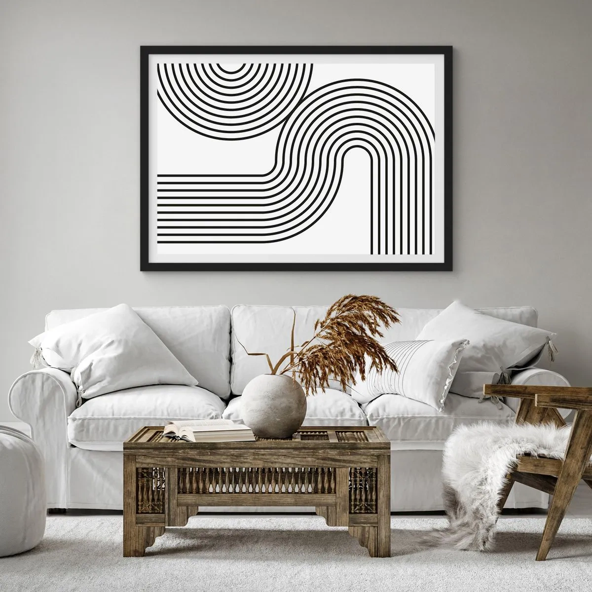 Plakát v černém rámu - V zatáčce - 70x50 cm