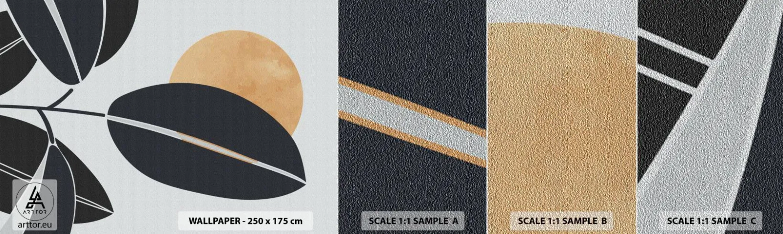 Vzor Fototapety Premium Sand - Den horkého léta - Botanika, Listy, Minimalismus - 100x30 cm