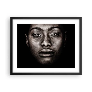 Plakát v černém rámu - Jedna slza - 50x40 cm