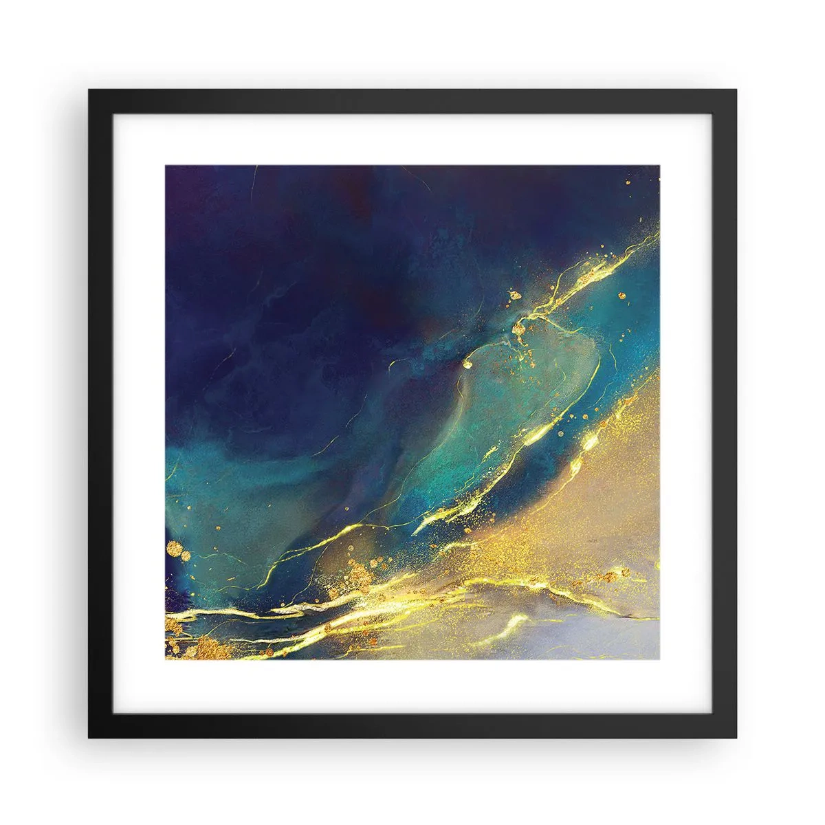 Plakát v černém rámu - Zlatý močál - 40x40 cm