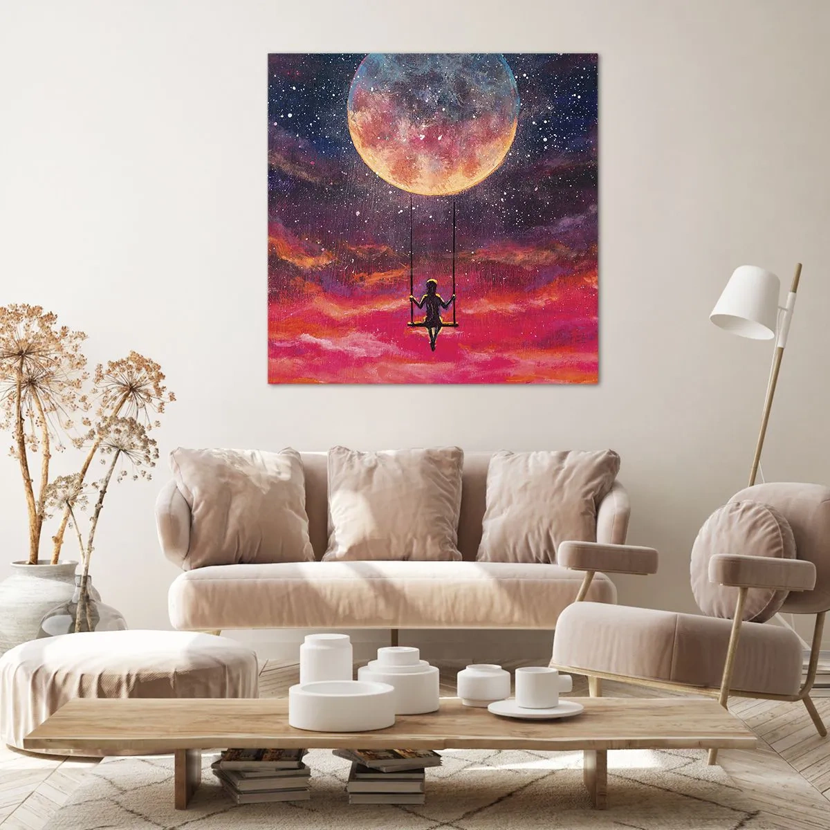 Obraz na plátně - Stavět si vzdušné zámky - 50x50 cm