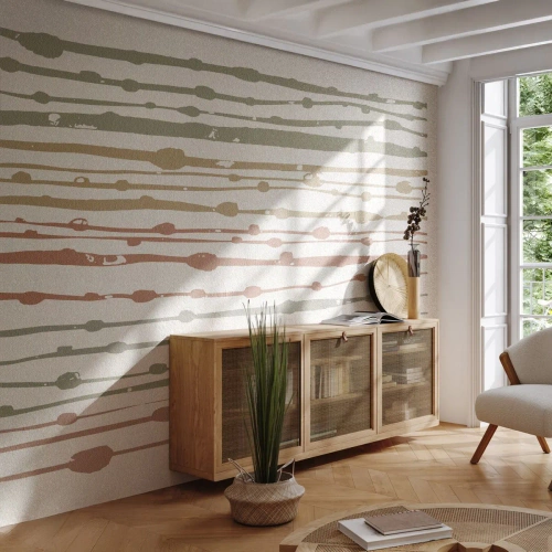 Fototapeta Premium Canvas - Hudební záznam barev - Minimalismus, Pastel, Kus - 450x315 cm