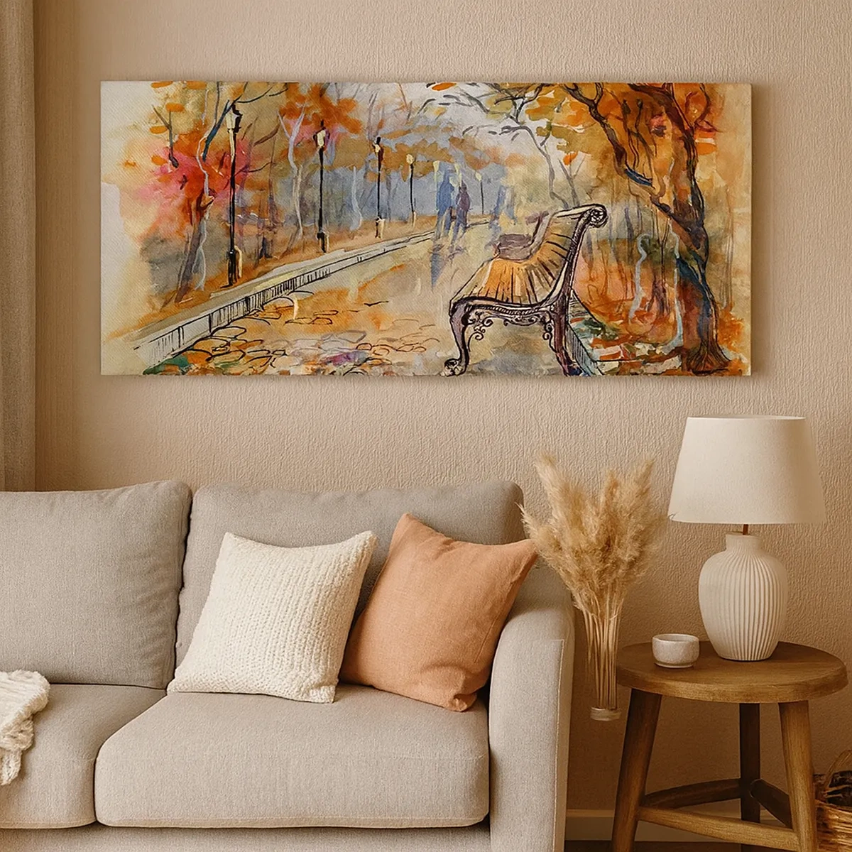 Obraz na plátně - Společně putovat podzimem - 30x30 cm