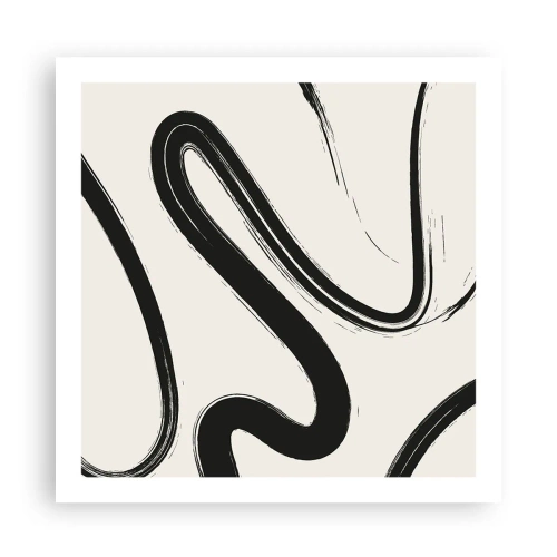 Plakát - Černobílý rozmar - 60x60 cm