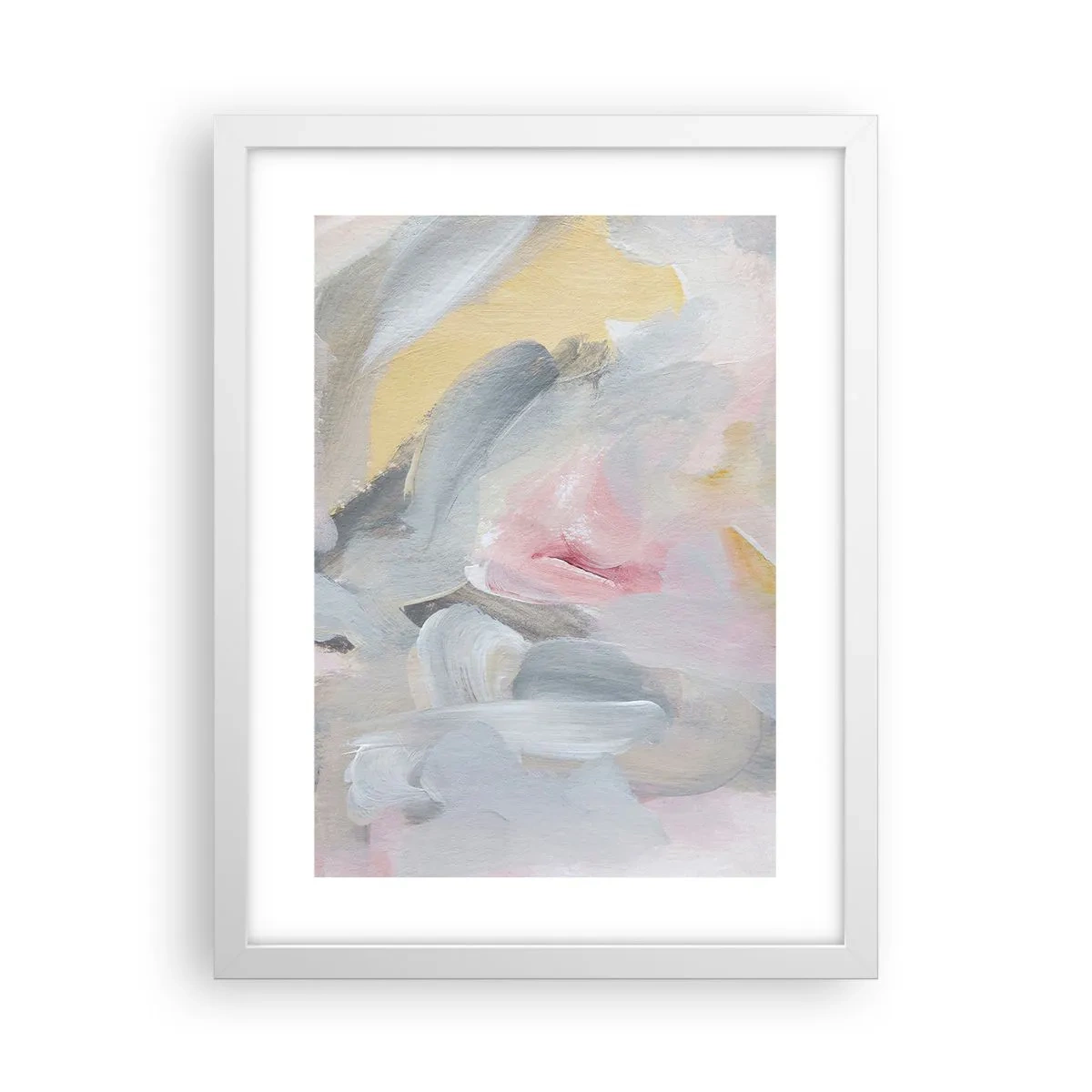 Plakát v bílém rámu - V pastelovém světě - 30x40 cm