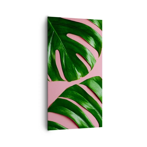Obraz na plátně - Zelené rendez-vous - 65x120 cm