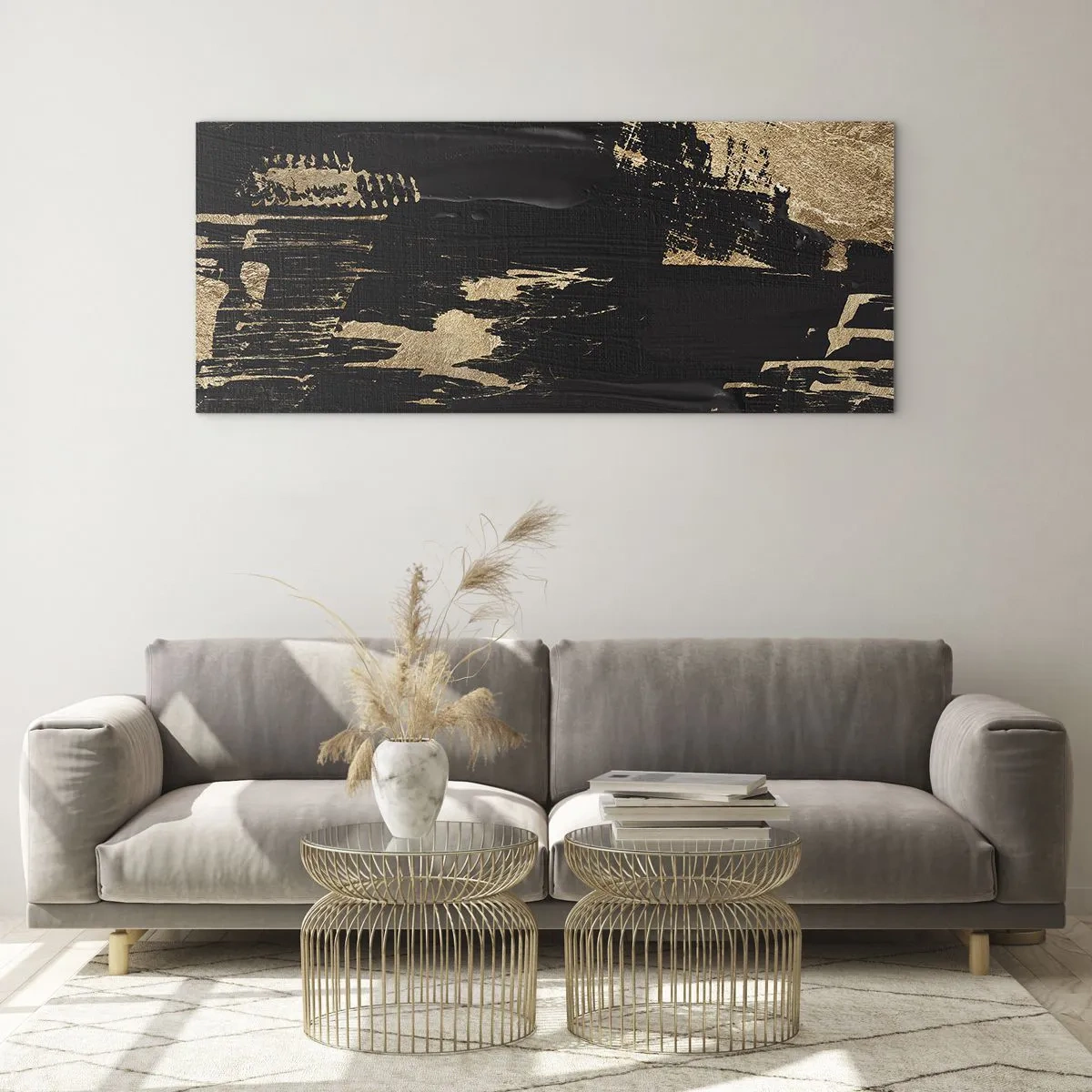 Obraz na skle - Stopa doteku - 100x40 cm