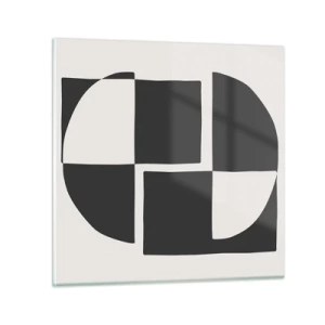 Obraz na skle - Antitéza – syntéza - 70x70 cm