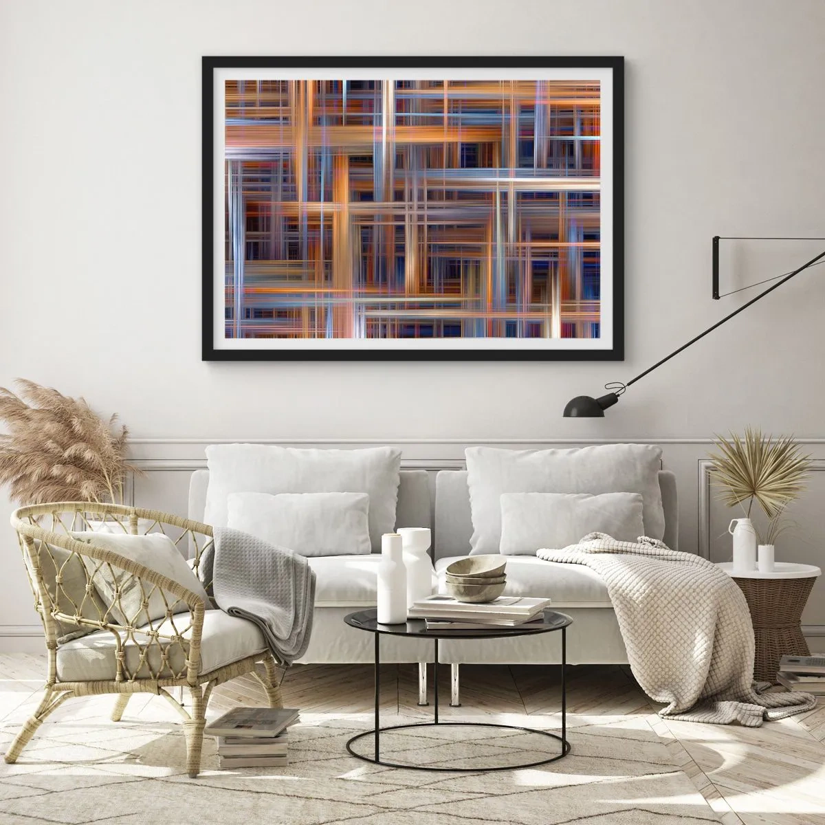 Plakát v černém rámu - Utkané ze světla - 70x50 cm
