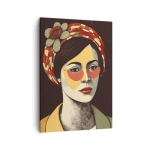 Obraz na plátně - Korálová dáma - 50x70 cm