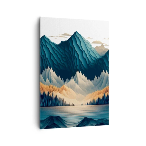 Obraz na plátně - Dokonalá horská krajina - 70x100 cm