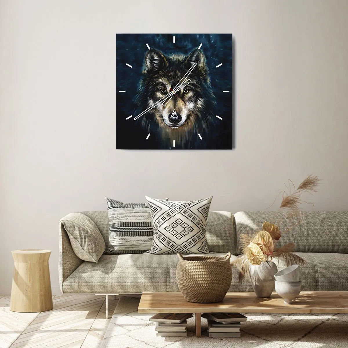 Nástěnné hodiny - Alfa? A omega - 40x40 cm