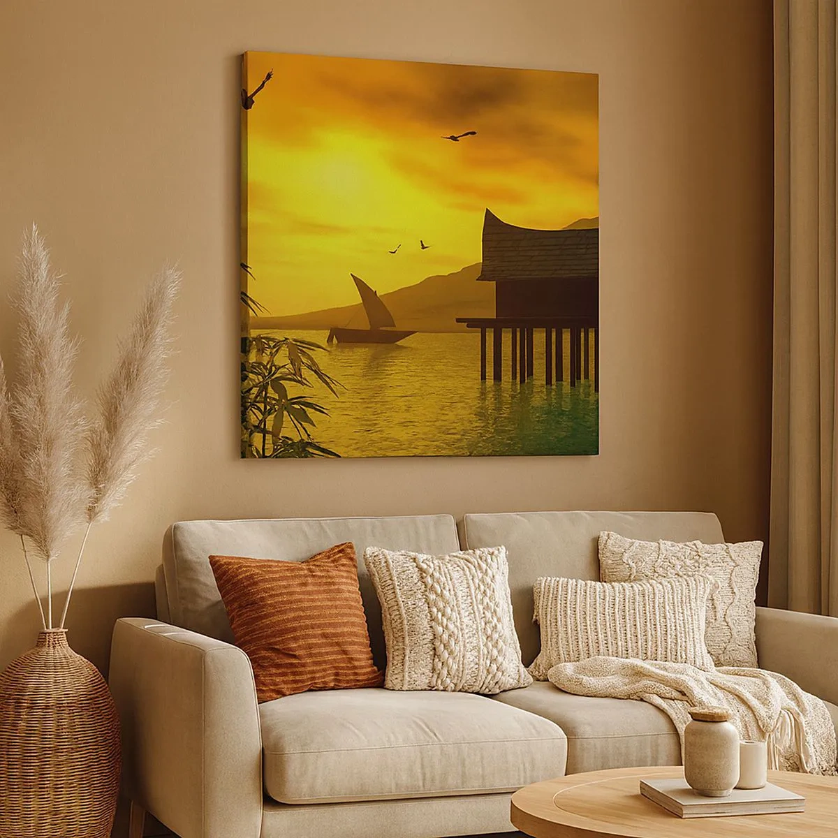 Obraz na plátně - Vytoužený klid - 30x30 cm