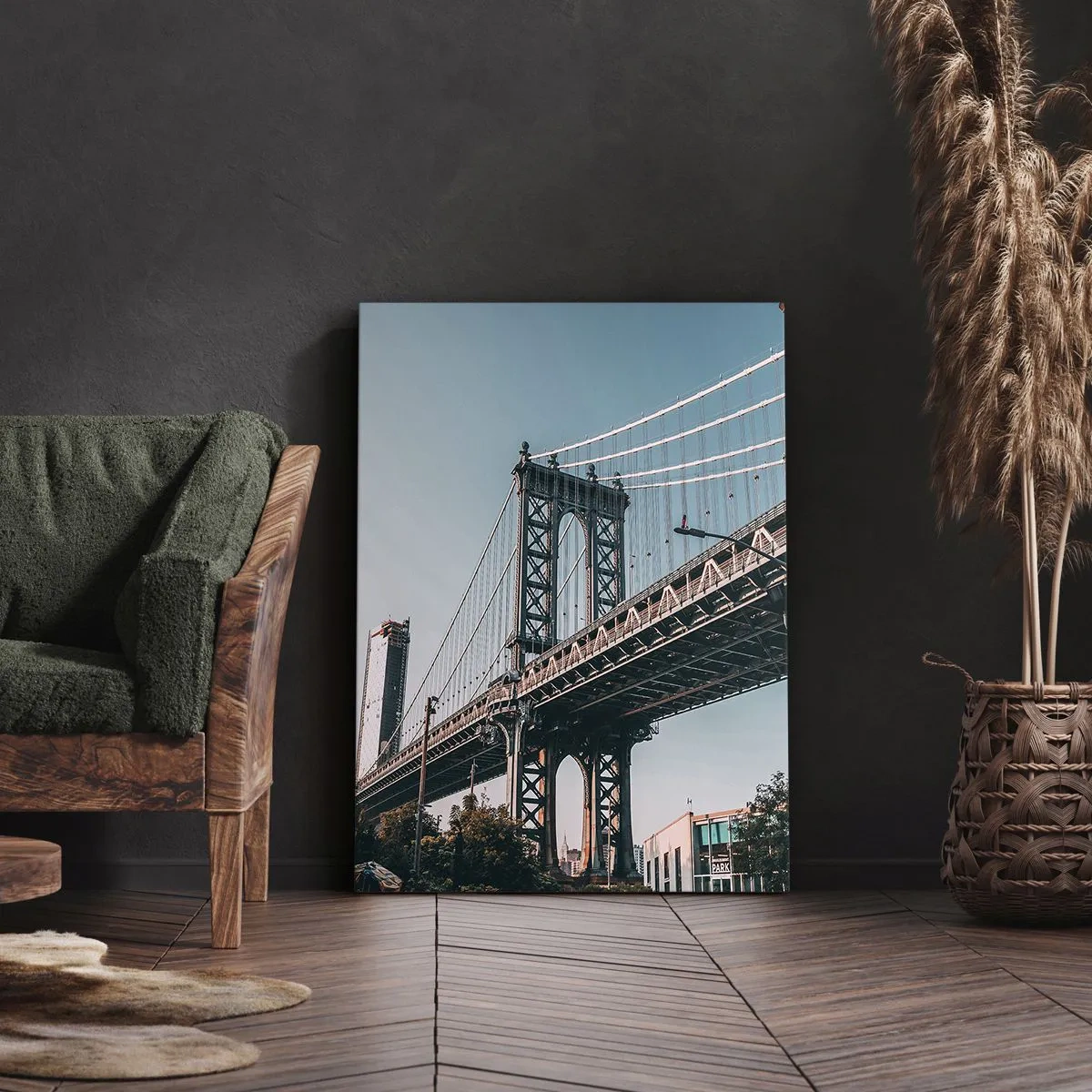 Obraz na plátně - Nad vlnami města - 80x120 cm