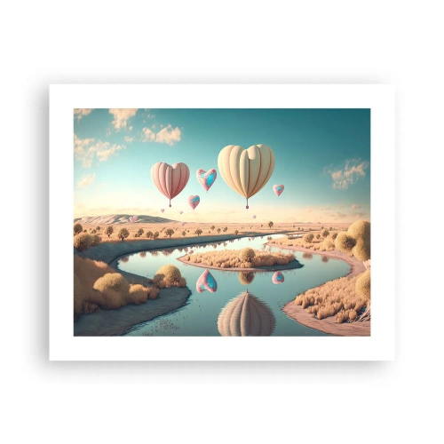 Plakát - Láska tě nechá vzlétnout - 50x40 cm