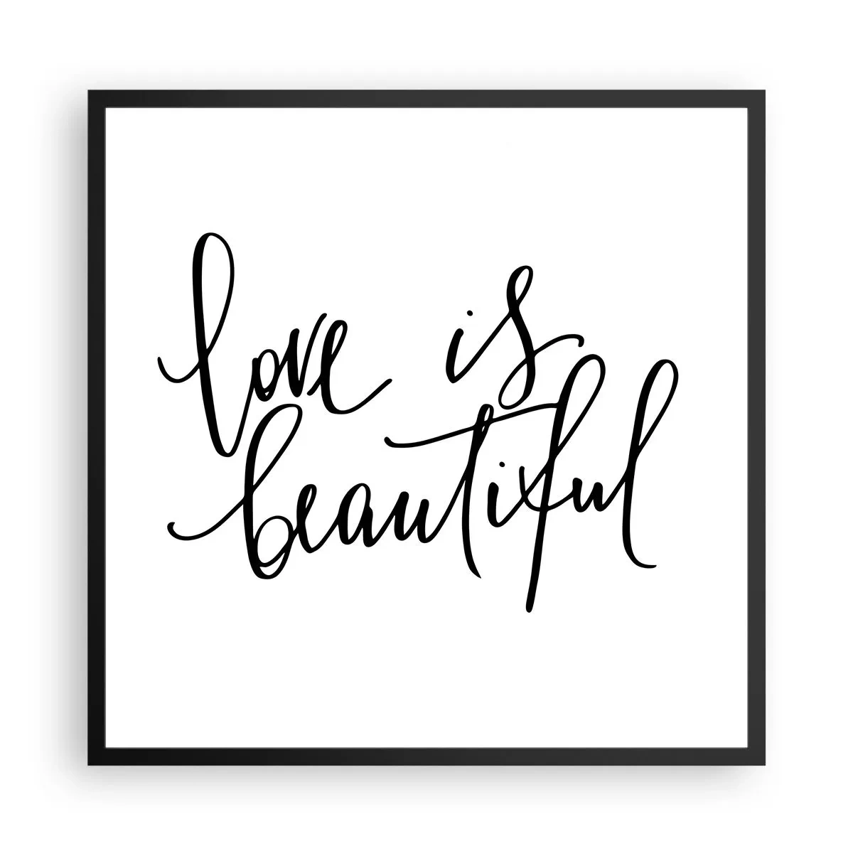 Plakát v černém rámu - Přečti a zopakuj - 60x60 cm