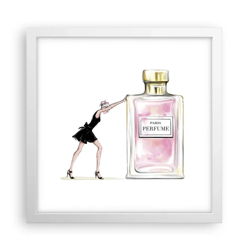 Plakát v bílém rámu - Podstata ženskosti - 30x30 cm