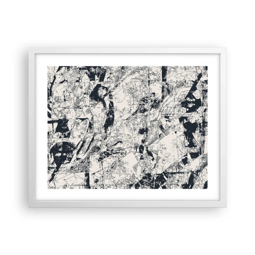 Plakát v bílém rámu - Prolínání protikladů - 50x40 cm