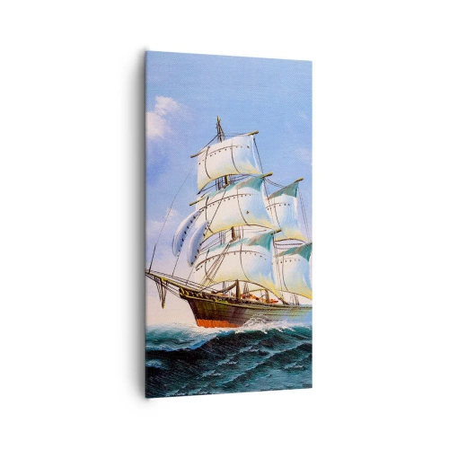 Obraz na plátně - Hrdě s větrem - 65x120 cm