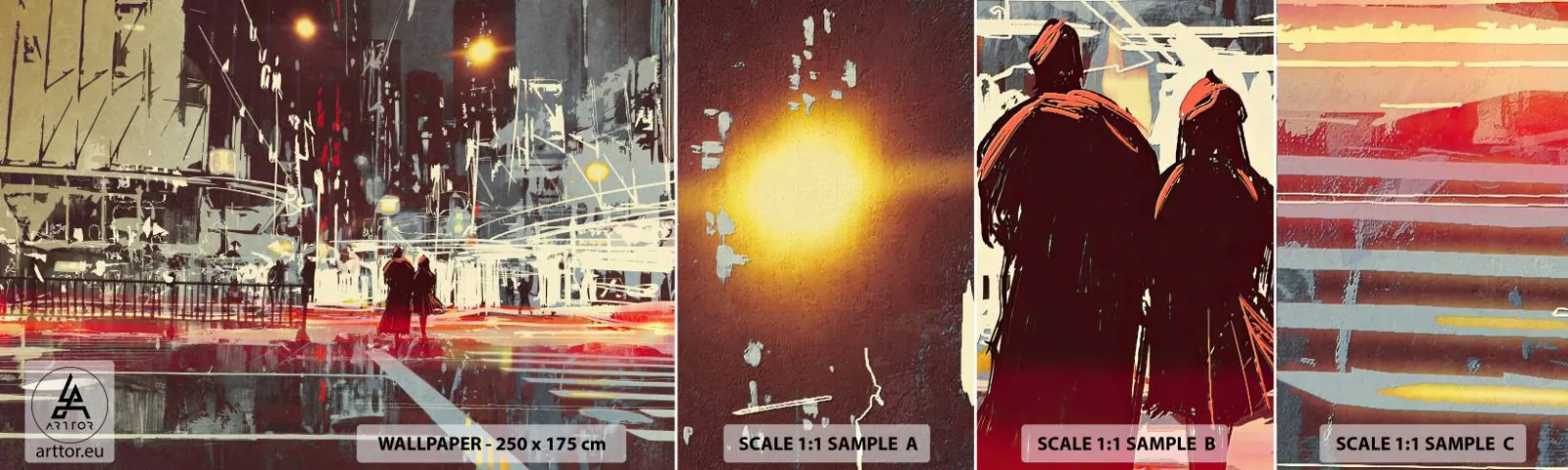 Fototapeta Vzorek Standard Eco - Velkoměstská doprava - Město, Architektura, Noční život - 100x30 cm