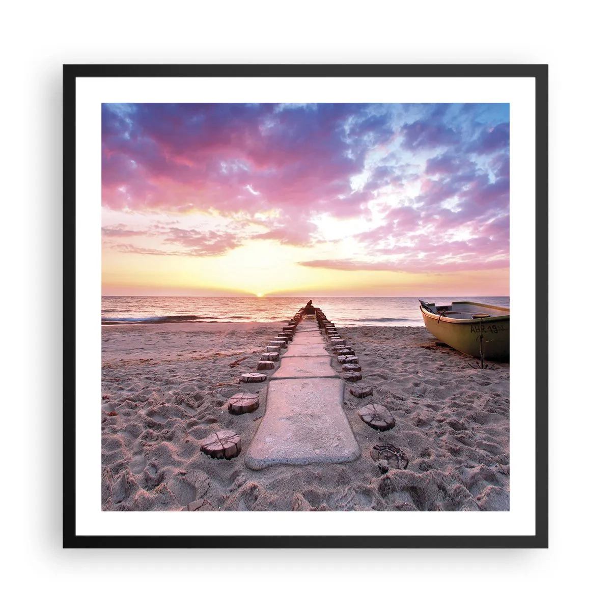 Plakát v černém rámu - Okamžik hlubokého prožitku - 60x60 cm