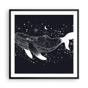 Plakát v černém rámu - V oceánu vesmíru - 60x60 cm