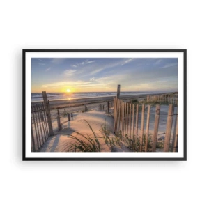 Plakát v černém rámu - Odlesk a stín větru - 91x61 cm