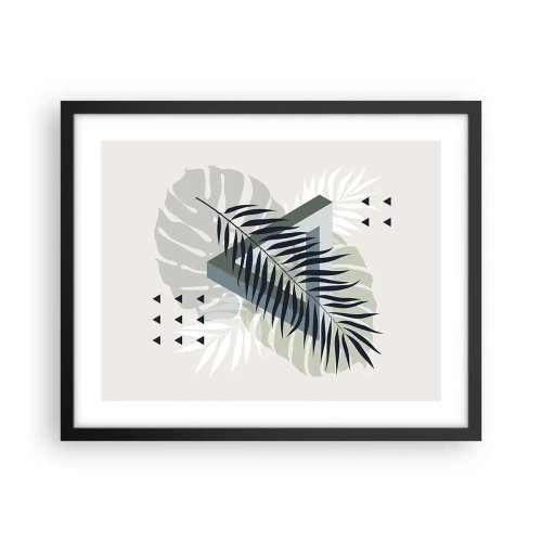 Plakát v černém rámu - Příroda a geometrie – dva řády? - 50x40 cm